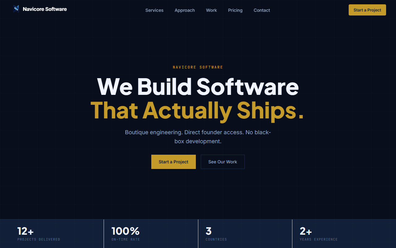Navicore Software project screenshot